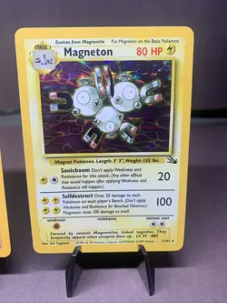Pokemon TCG Fossil Lot of 2 Card Holo Rare Aerodactyl & Magneton 1999 VTG WOTC - Image 3