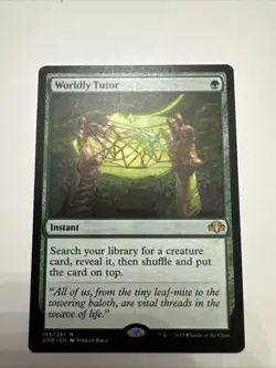 MTG Magic the Gathering Worldly Tutor Dominaria Remastered - Image 1