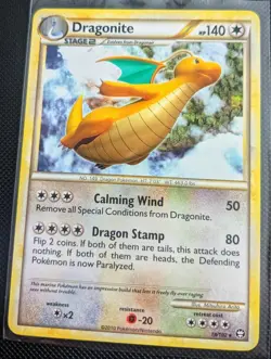 Pokemon Triumphant Dragonite Rare Card 18/102 Non-Holo 2010 Lp - Image 1
