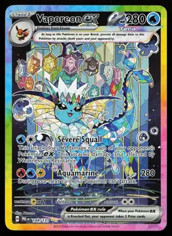Vaporeon ex 149/131 Special Illustration Rare Prismatic Evolutions Pokemon Card - Image 1