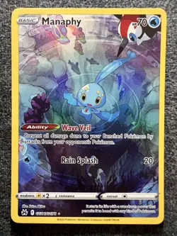 Manaphy GG06/GG70 Ultra Rare Pokemon Card NM - Image 1