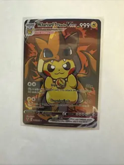 Pokemon MCharizard-Y Pikachu Vcos Cosplay Poncho Pikachu Full Art Pokemon Cards - Image 1