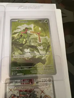 11 Pokemon Card Lot – Near Mint (NM) – Includes Mantyke IR & Caterpie IR - Image 3