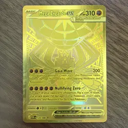 Pokemon Mega Zygarde EX Full Art Foil Card 124/088- GOLD - Perfect Order English - Image 1
