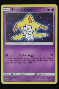 Shining Jirachi - 42 - Shining Legends - Pokemon Card - Near Mint - Image 1
