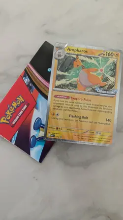 Ampharos MEP 075 Chaos Rising Stamped Promo Card - New and sealed - Image 1
