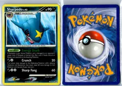 Pokemon Card - Sharpedo Rising Rivals 49/111 2009 Uncommon Reverse Holo MP - Image 3