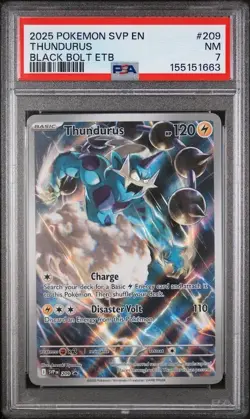Thundurus 209 Sv: Scarlet & Violet Promo Cards Holo - PSA 7 - Image 1