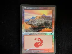 1x Mountain (346) Odyssey Foil MTG - Light Play - Actual Photos - Image 1