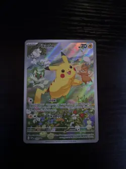 Pokemon TCG SVP088 Pikachu Black Star Promo Full Art Holo Card - Near Mint - Image 1
