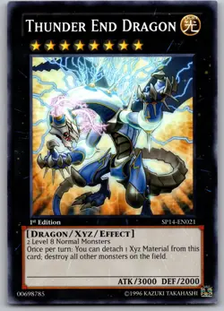 Thunder End Dragon SP14-EN021 Common / Short Print Star Pack 2014 Yu-Gi-Oh NM - Image 1