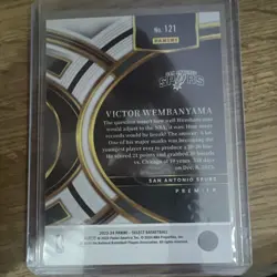 Panini 2023-24 Select Premier Level Victor Wembanyama RC #121 Base Spurs - Image 2