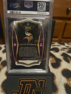 2020 Panini Select - Premier Level Justin Jefferson #161 Maroon Prizm Die-Cut... - Image 2