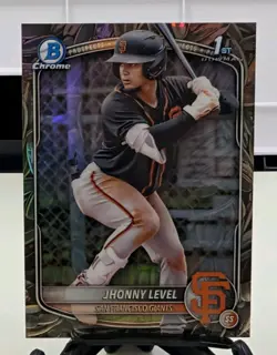 Jhonny Level 2025 Bowman Chrome SSP Sunflower Seed Refractor BCP-147 Snack pack - Image 1
