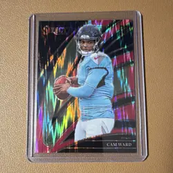 Panini 2025 Select Prizm Club Level Cam Ward Tennessee Titans RC #226 - Image 1