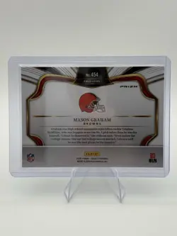 2025 Panini Select - Mason Graham Field Level #454 (RC) Silver Prizm - Browns - Image 2