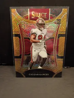 2023 Panini Select - Suite Level Calijah Kancey #488 Gold Mojo /10 Rookie Bucs - Image 1