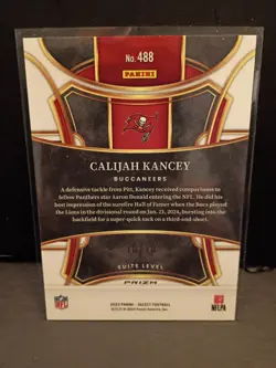2023 Panini Select - Suite Level Calijah Kancey #488 Gold Mojo /10 Rookie Bucs - Image 2