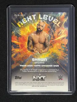 2025 Topps Universe WWE Shawn Spears Next Level Auto 12/25 - Image 2