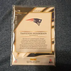 Panini 2025 Select TreVeyon Henderson Club Level Orange Shock Prizm RC #278 /399 - Image 2