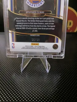 2024-25 Panini Select Premier Level Stephen Curry Blue Shock /99!! - Image 3