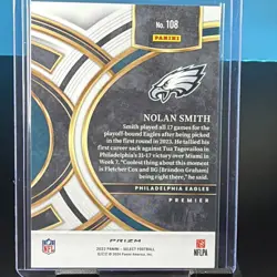 Panini 2023 Select Prizm Premier Level Nolan Smith RC Gold Disco #108 07/10 - Image 2