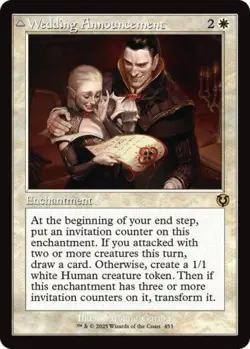 Wedding Announcement (Retro Frame) - Near Mint MTG Innistrad Remastered - Image 1