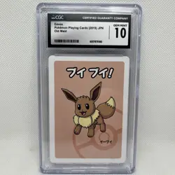 2019 POKEMON PLAYING CARDS EEVEE OLD MAID - JPN CGC 10 GEM MINT - Image 1