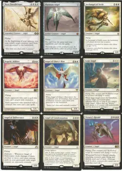Commander-ANGEL DECK -REYA -EDH -WHITE-ARTIFACT-100 Card MTG - RTP-RARES-MYTHIC - Image 2