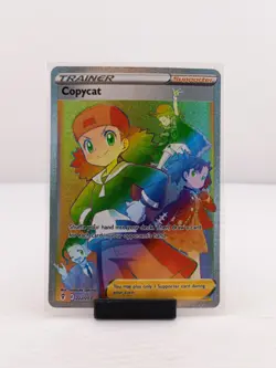Pokemon TCG Evolving Skies Secret Rainbow Rare Card 222/203 Copycat - Image 1