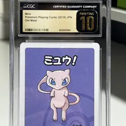 Pokemon Mew Old Maid Playing Card 2019 JP CGC Pristine 10 Graded - Image 3