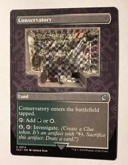 1x Conservatory - Borderless - Ravnica: Clue Edition - NM-Mint - MTG CLU - Image 1