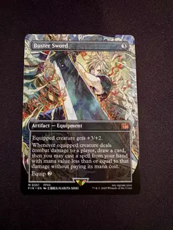 Buster Sword (Borderless) (FIN 0351),Final Fantasy Regular, Magic The Gathering - Image 3