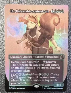 The Unbeatable Squirrel Girl ** FOIL BORDERLESS ** Marvel Super Heroes NM MTG - Image 1