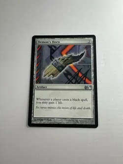 Demon's Horn LP Core Set 2011 (M11) Magic The Gathering Mtg Lightly Played - Image 1