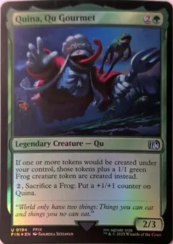 Quina, Qu Gourmet 194 UC FINAL FANTASY Magic: The Gathering Foil NM - Image 1