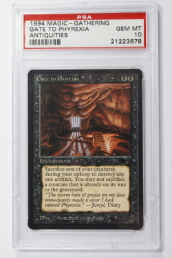 MTG Antiquities Gate To Phyrexia PSA 10 Gem Mint - Image 1