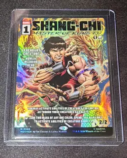 MTG Shang-Chi Master of Kung Fu #396 Borderless Classic Comic Showcase Foil - Image 1