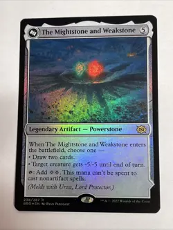 The Mightstone and Weakstone The Brothers' War Foil #238 Rare - Image 1