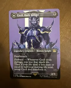 MTG Final Fantasy Cecil, Dark Knight 0380 Borderless Rare English - Image 1