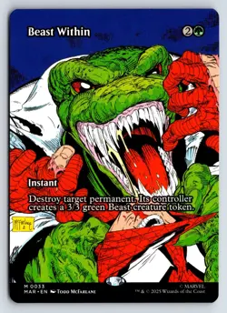 Beast Within (Borderless) M Marvel Universe Eternal-Legal 33 NM - Image 1