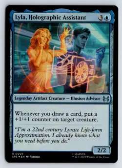 Lyla, Holographic Assistant FOIL U Marvel's Spider-Man: Eternal-Legal 7 NM - Image 1