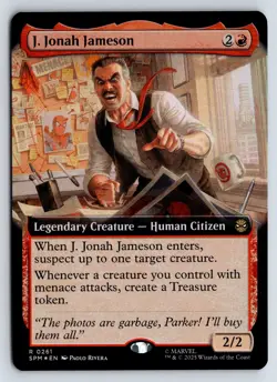 J. Jonah Jameson (Extended Art) FOIL R Marvel's Spider-Man 261 NM - Image 1