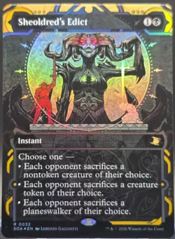 Sheoldred's Edict #32 Secrets of Strixhaven: Mystical Archive Ext. Art Foil Rare - Image 1