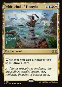 1x Whirlwind of Thought NM Eng MTG - Commander Dragonstorm - Image 1