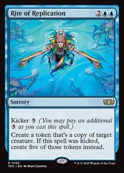 1x Rite of Replication NM Eng MTG - Commander Dragonstorm - Image 1
