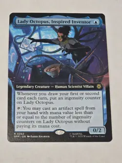 🔥 Lady Octopus, Inspired Inventor (Extended Art) MTG - Spider-Man - NM/M!! - Image 1