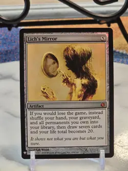 MTG Lich's Mirror The List Reprints Foil LP - Image 1