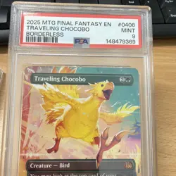 MTG Traveling Chocobo Final Fantasy Borderless Mythic 406 PSA 9 Mint Magic - Image 2