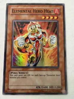Yugioh - Elemental HERO Heat - Super - Unlimited - PP02-EN007 - NM - Image 1